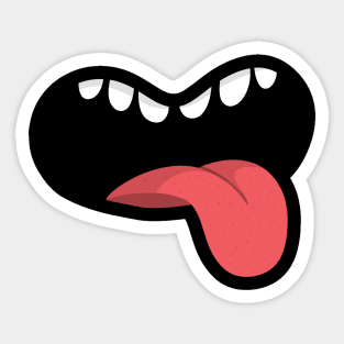 Mouth with tongue out Sticker